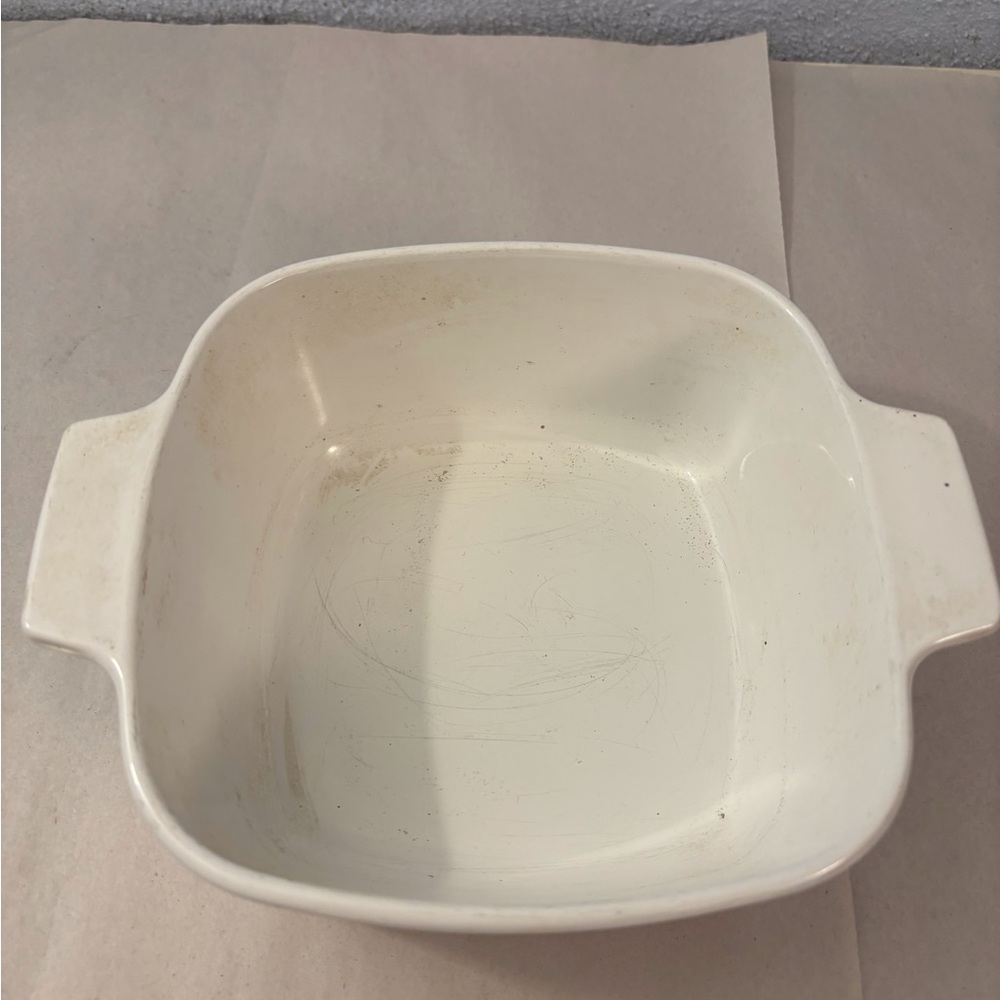 Corningware White Dish Vintage Ware Corning A 1.5 Quart B Festival Blue Birds - Picture 2 of 9